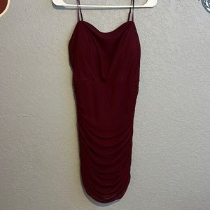 Size 11 maroon bodycon dress
